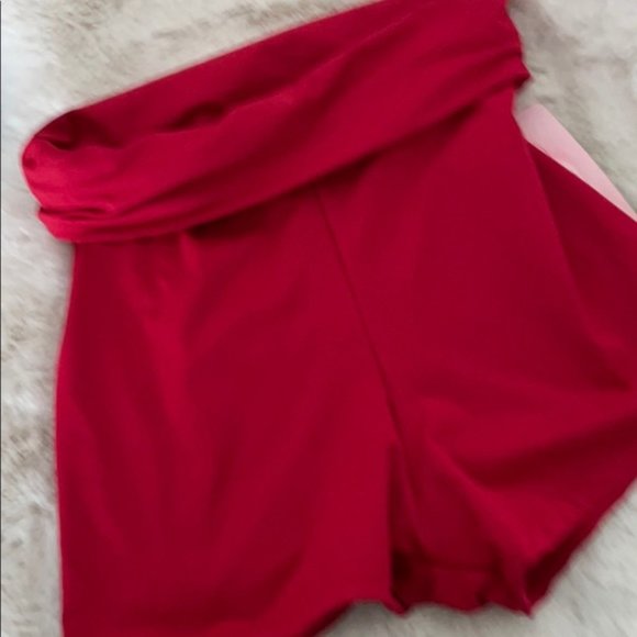 Natalie Dance Wear Red Shorts - Picture 2 of 4